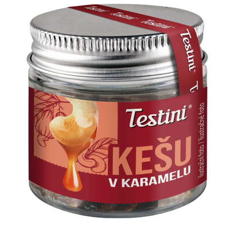 Levně Nutsman Testini Kešu v karamelu 90 g - nejvyšší kvalita zaručena