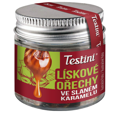 Levně Nutsman Testini Lískové ořechy ve slaném karamelu 90 g - nejvyšší kvalita zaručena