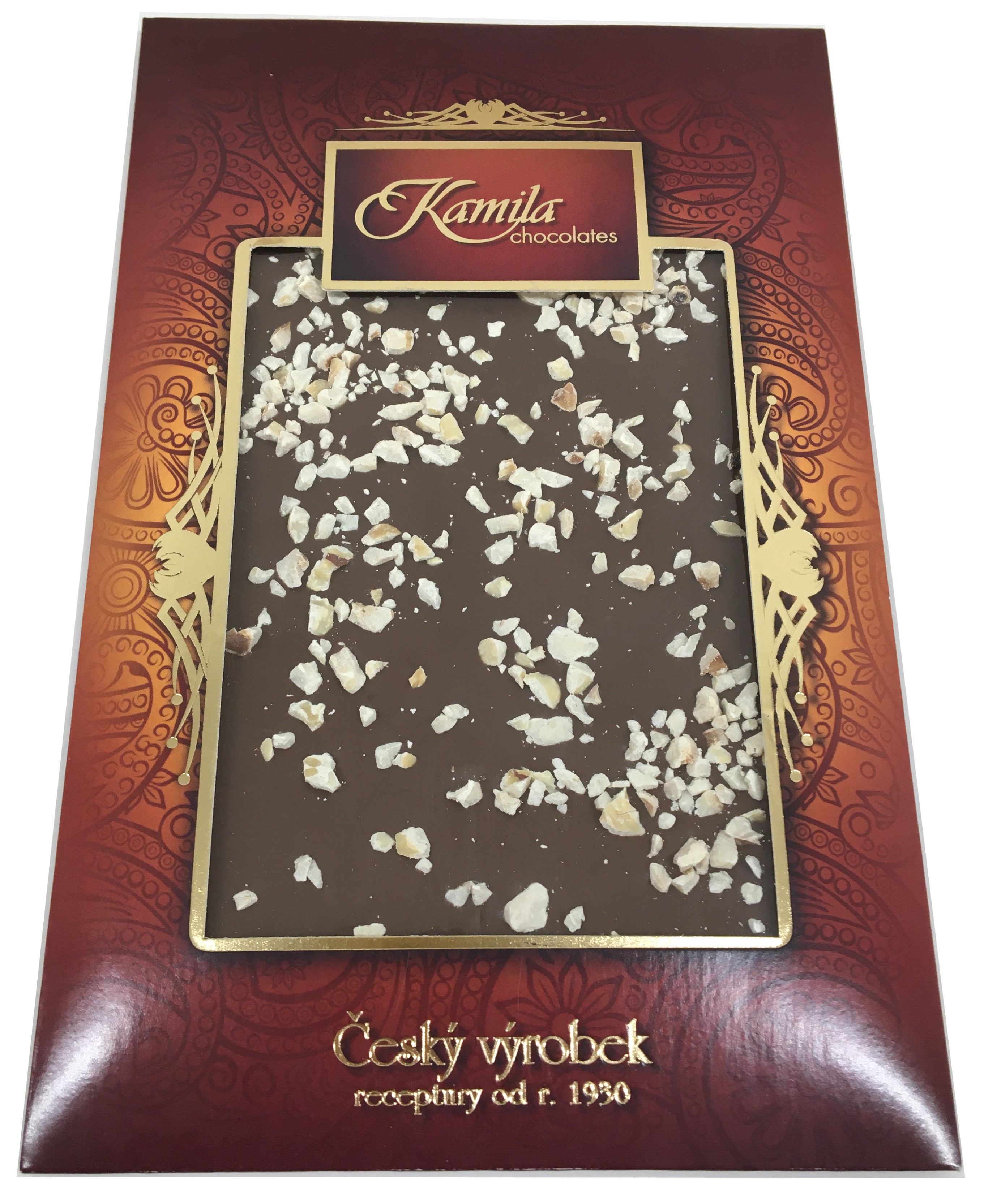 Levně Kamila Chocolates Mléčná čokoláda s lískovými oříšky 70 g