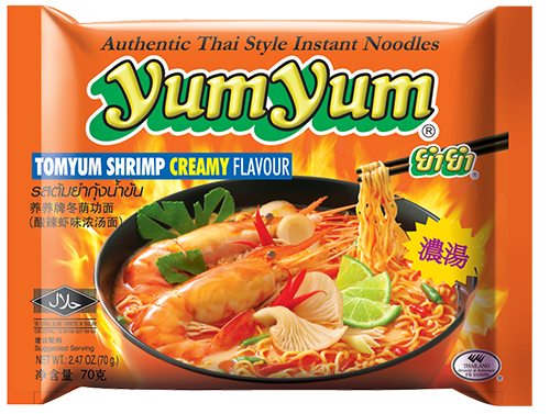 YUM YUM Instantní nudlová polévka s příchutí Tom Yum Creamy 70 g