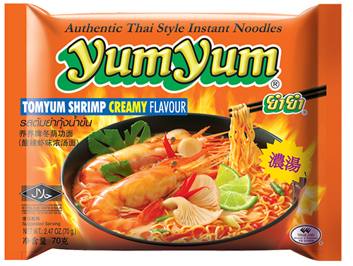 Levně YUM YUM Instantní nudlová polévka s příchutí Tom Yum Creamy 70 g