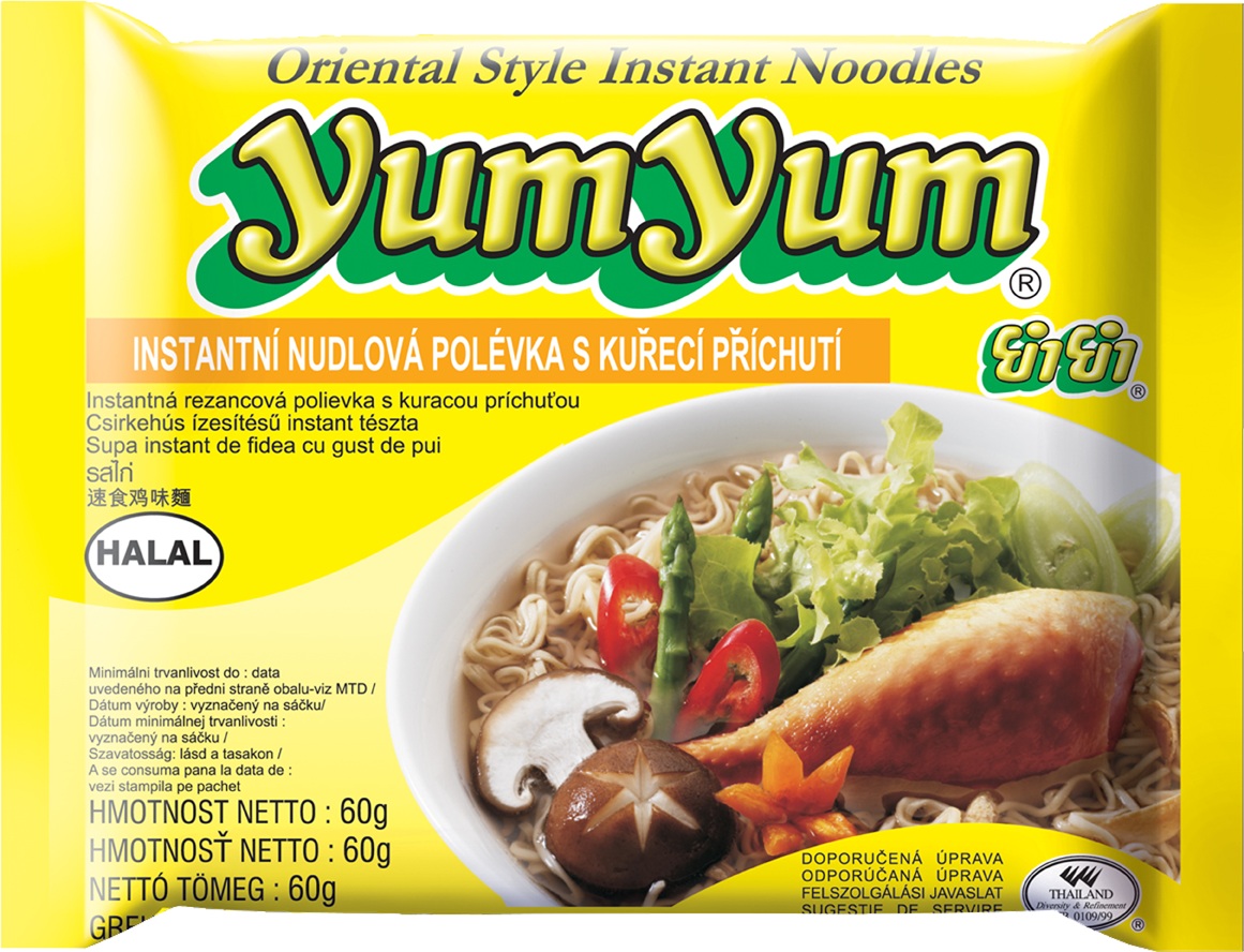 YUM YUM Instantní nudlová polévka kuřecí 60 g