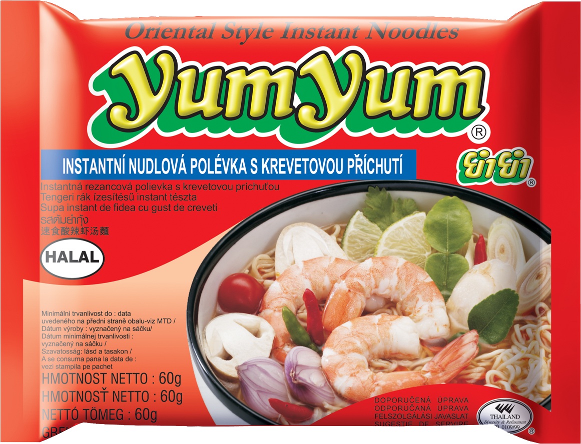 YUM YUM Instantní nudlová polévka krevetová 60 g