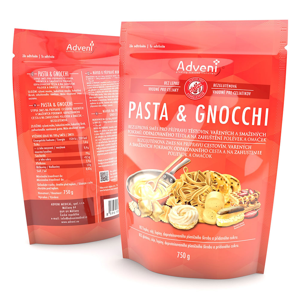 Levně ADVENI Bezlepková směs pro přípravu těstovin PASTA & GNOCCHI 750 g