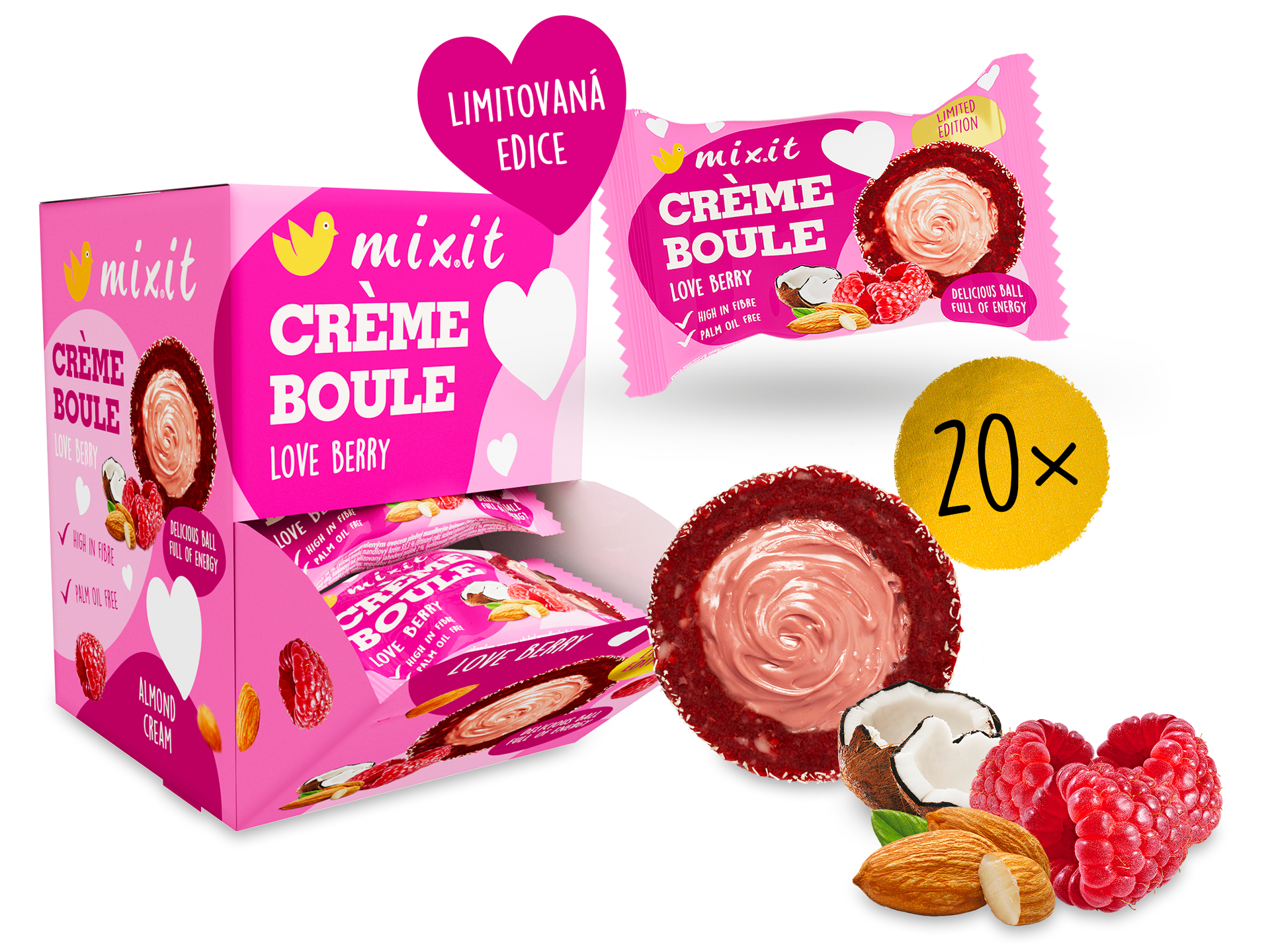 Levně MIXIT Créme boule - Love Berry 30 g