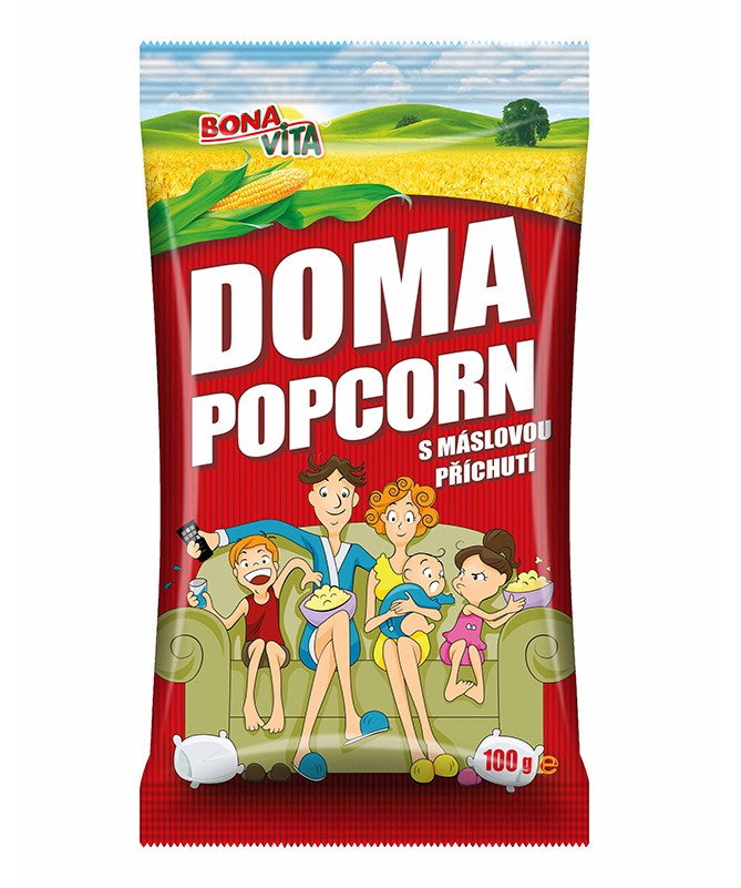 Levně Bonavita Popcorn do mikrovlnky máslový 100 g