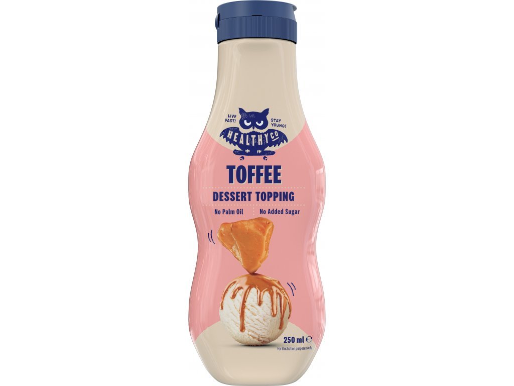 Levně HealthyCo Dessert Topping 250ml toffee DMT 02/24