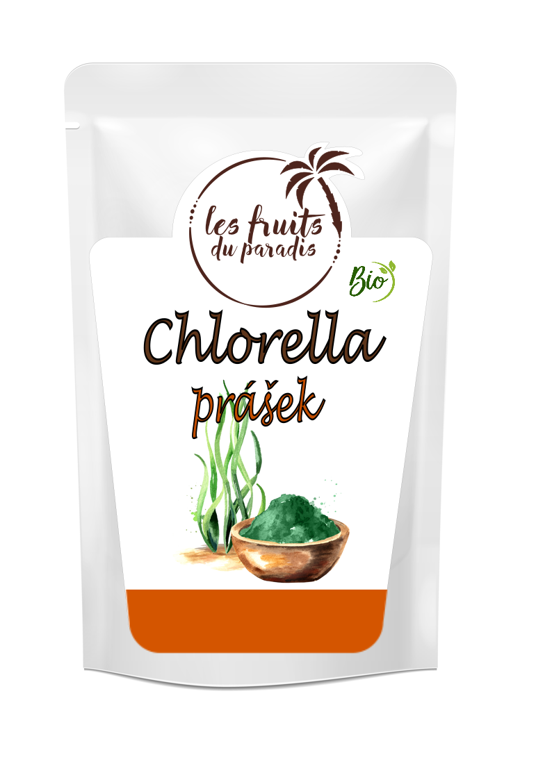 Les fruits de paradis Chlorella prášek sprejové sušení BIO 250g Les fruits de paradis Chlorella prášek sprejové sušení BIO 250g