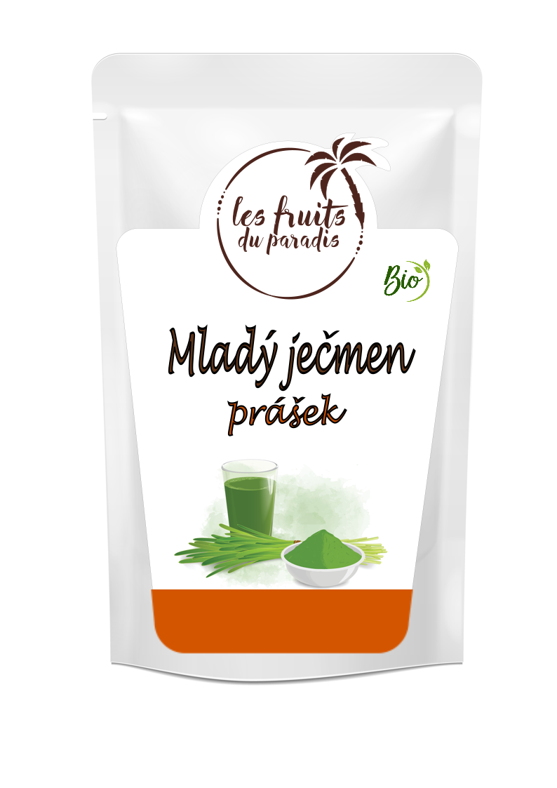 Les fruits de paradis Mladý ječmen prášek BIO 500g Les fruits de paradis Mladý ječmen prášek BIO 500g