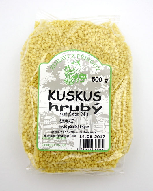 Levně Zdraví z přírody Kuskus hrubý 500g