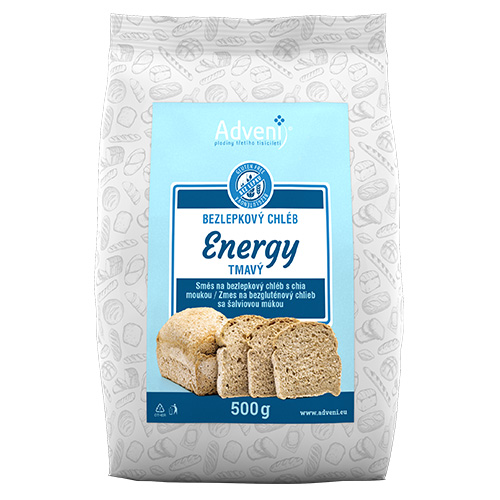 ADVENI Bezlepkový chléb ENERGY s chia 500 g