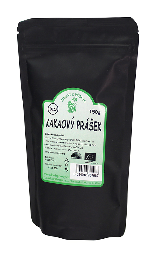 Zdraví z přírody BIO kakaový prášek 150g