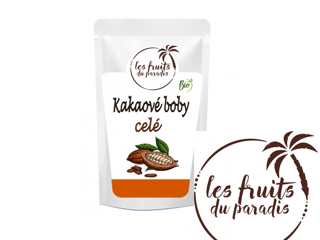 Levně Les fruits de paradis Kakaové boby celé BIO 500g