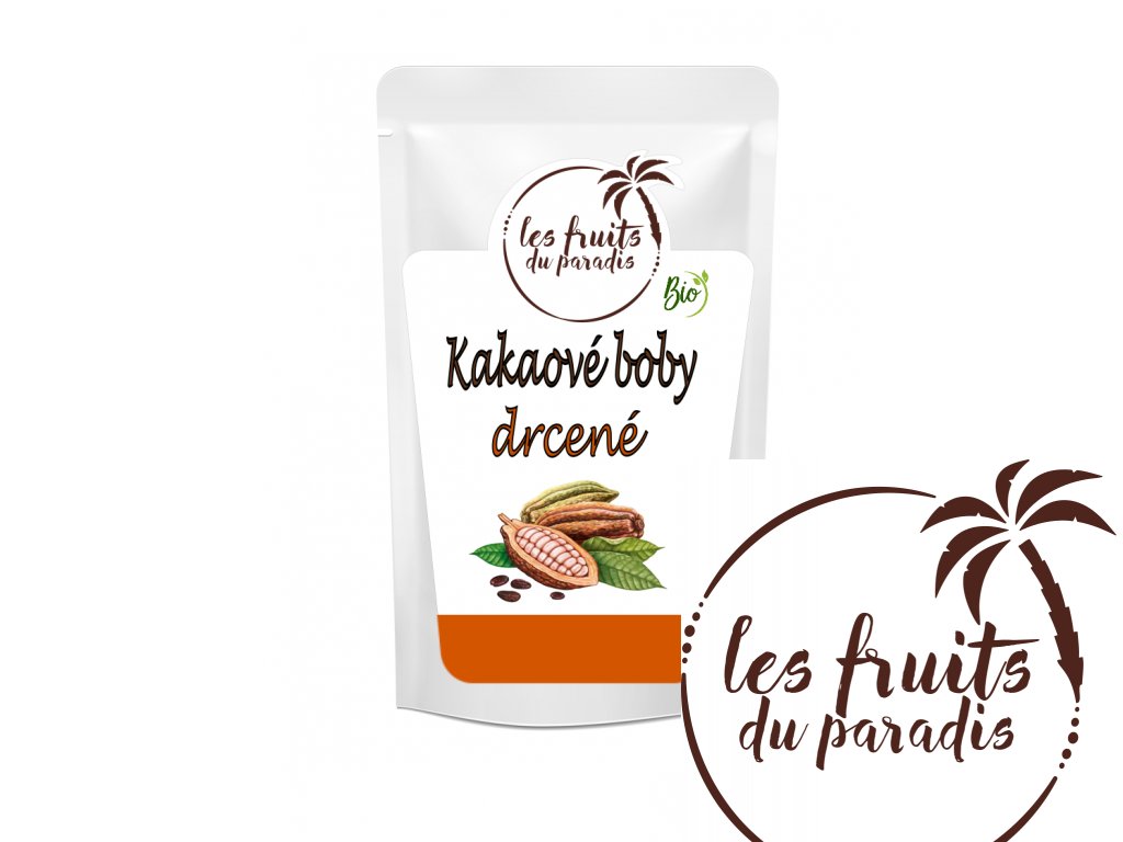 Levně Les fruits de paradis Kakaové boby drcené BIO 500g