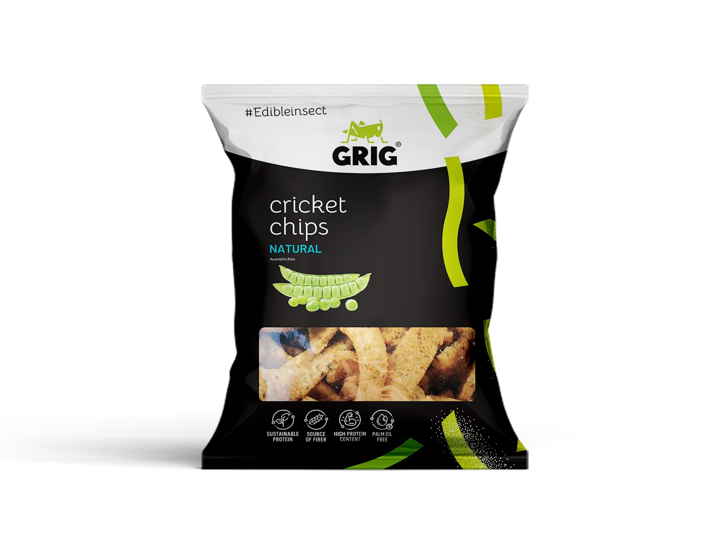 Levně GRIG Proteinové cvrččí chipsy - Classic 70g