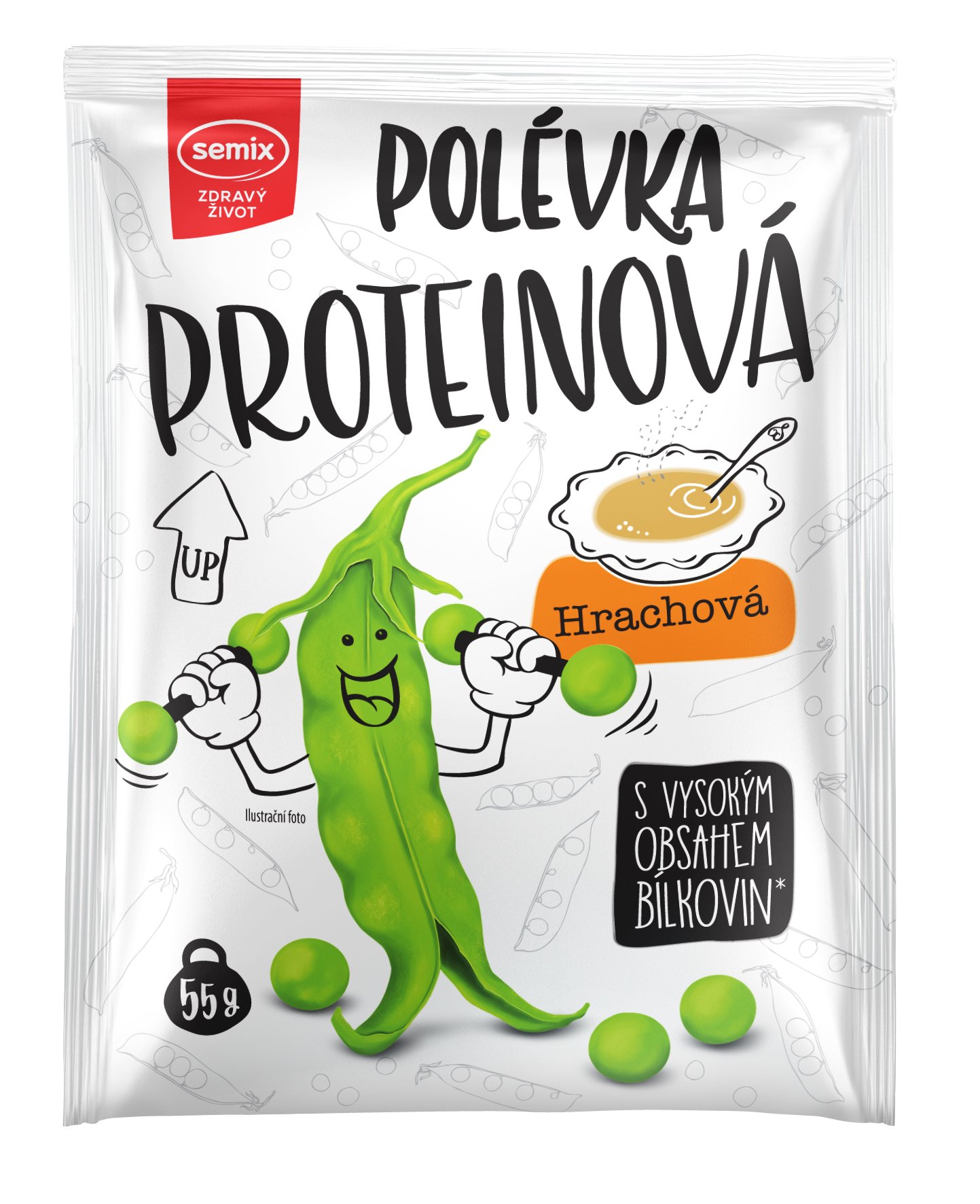 Semix Proteinová polévka hrachová 55g