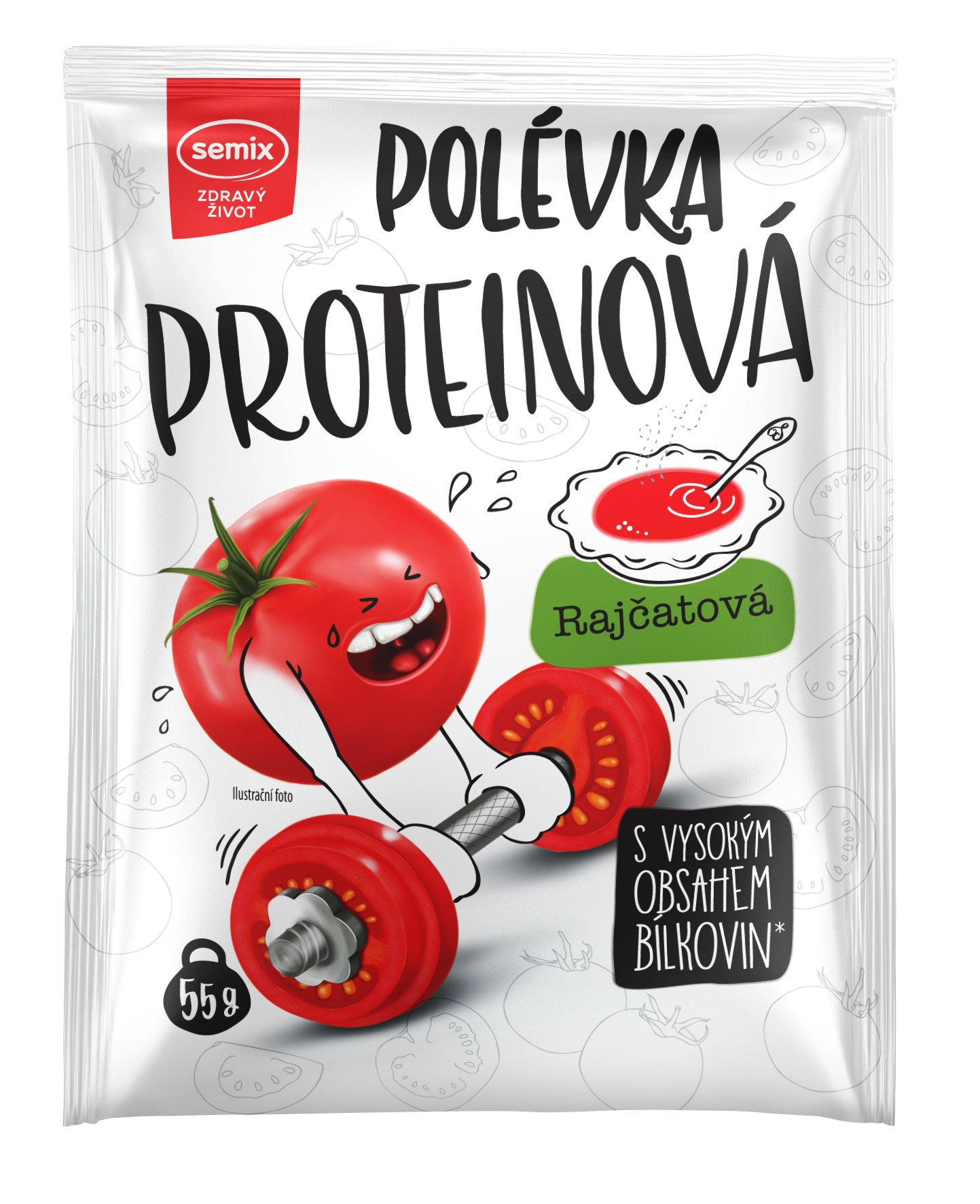 Levně Semix Proteinová polévka s rajčaty 55g