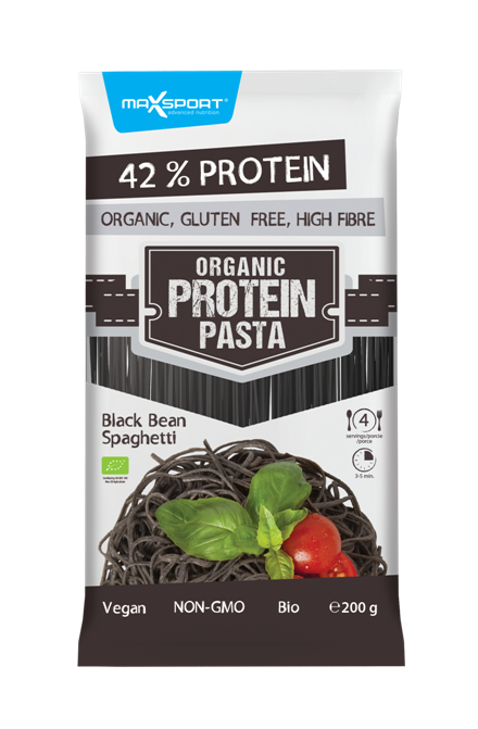 Levně MaxSport Protein pasta špagety - tmavé fazole 200g