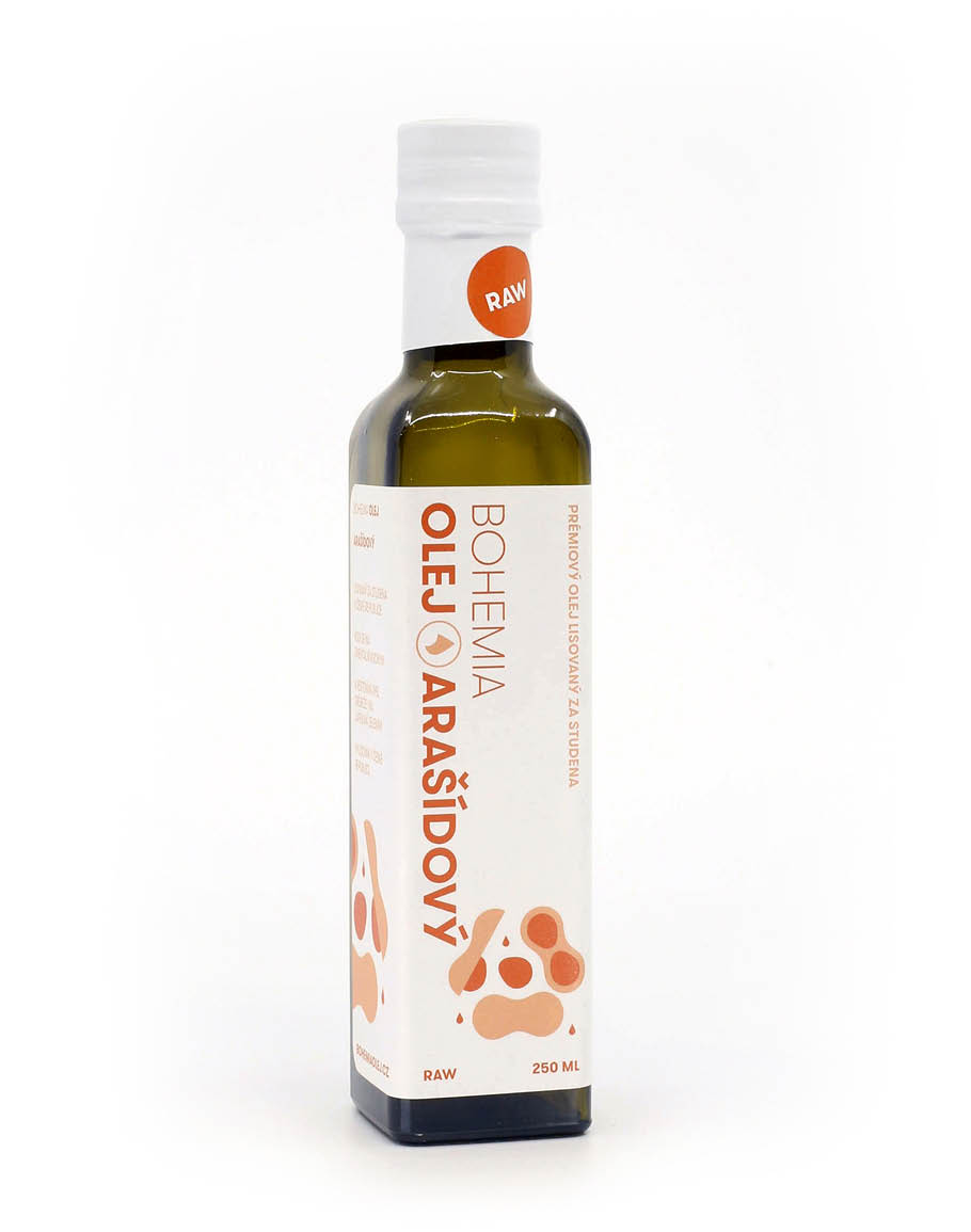 BOHEMIA OLEJ Arašídový olej LZS RAW 250ml