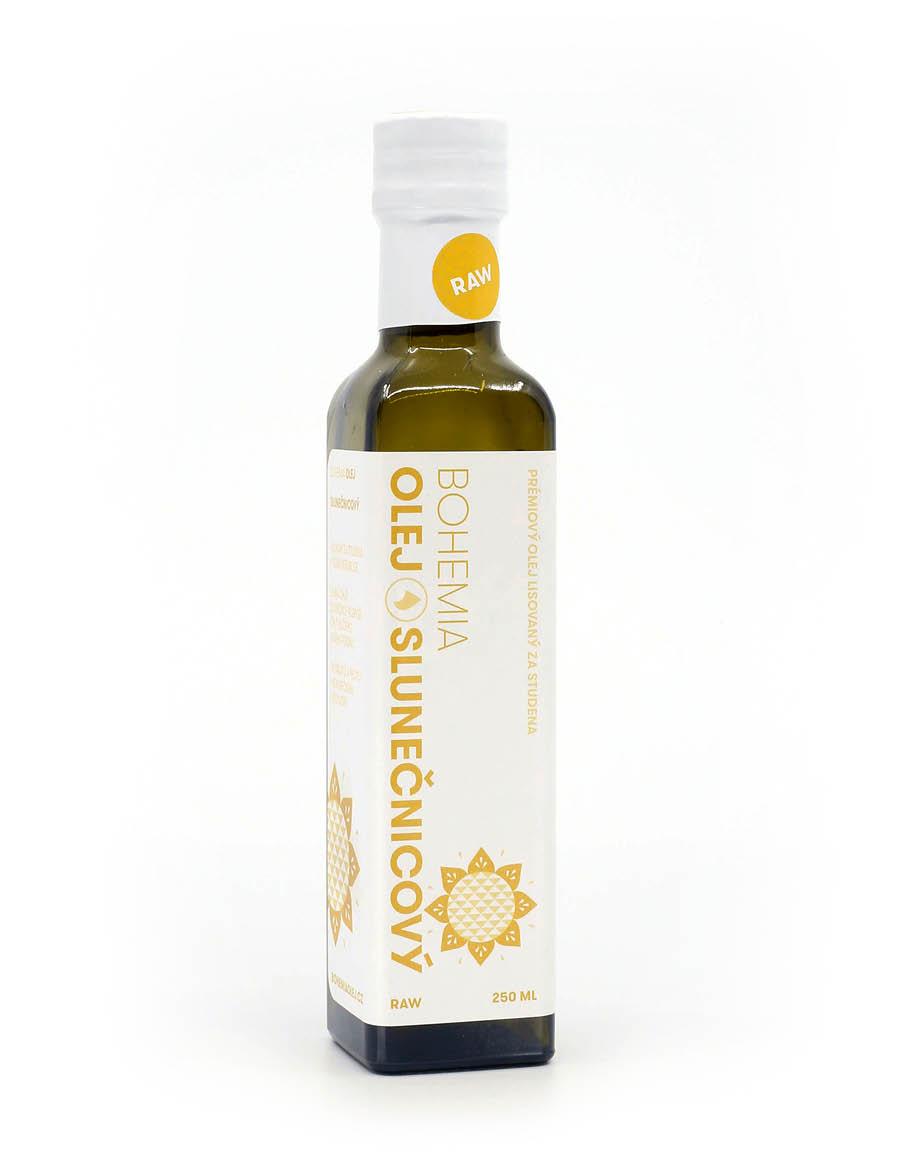 BOHEMIA OLEJ Slunečnicový olej LZS RAW 250ml