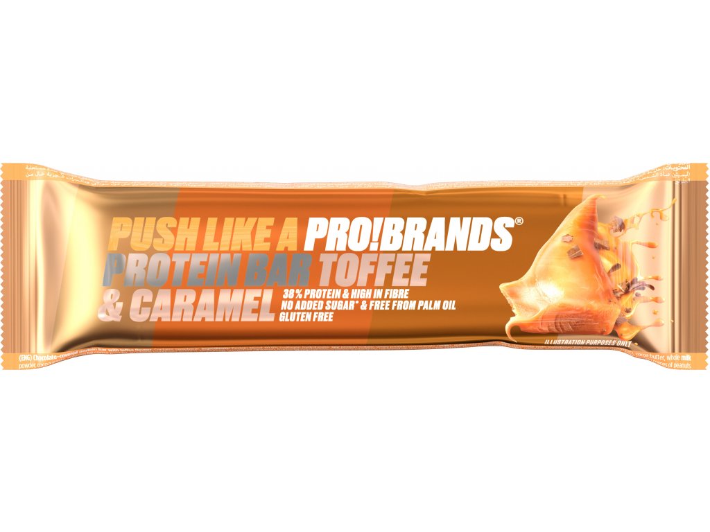 Levně PROBRANDS Protein Bar 45g toffee/karamel