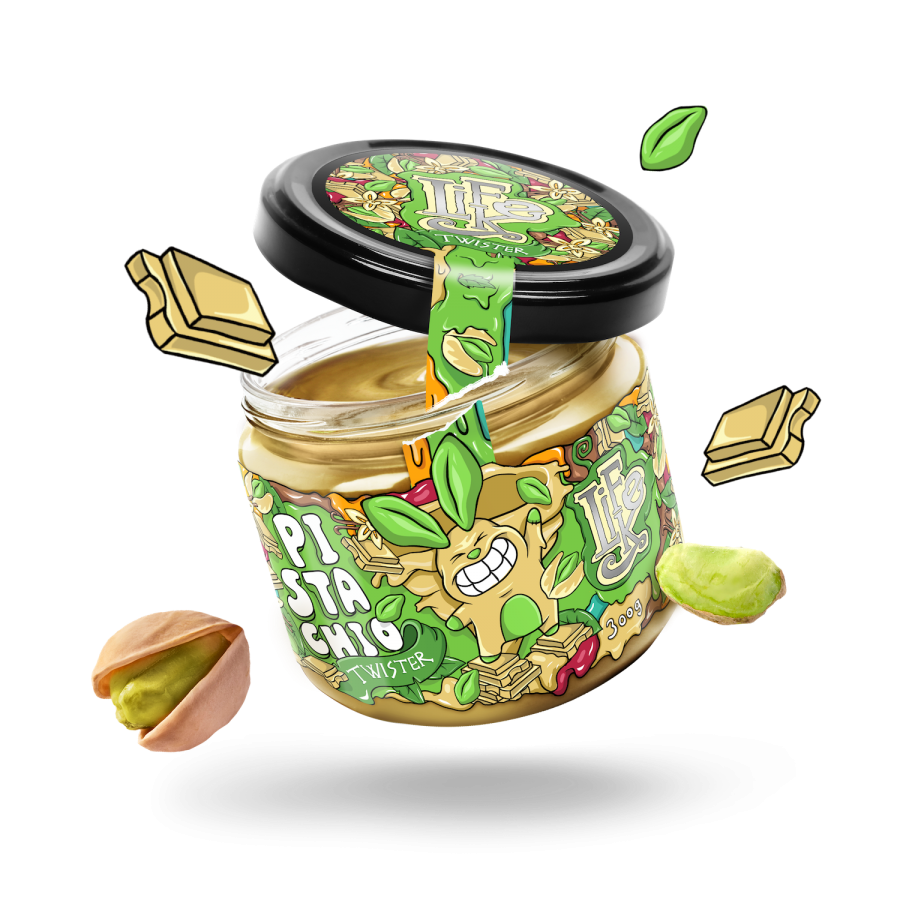 Levně LIFELIKE Pistachio twister 300g