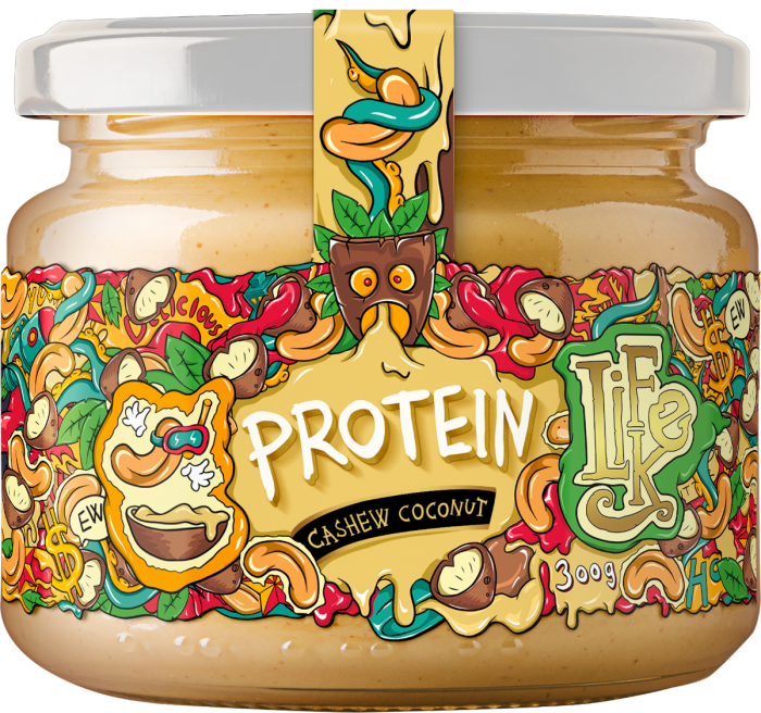 Levně LIFELIKE Protein cashew coconut 300g