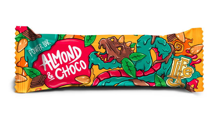 Levně LIFELIKE Power Bar Almond Chocolate 50g