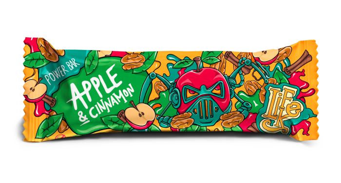 Levně LIFELIKE Power Bar Apple Cinnamon 50g