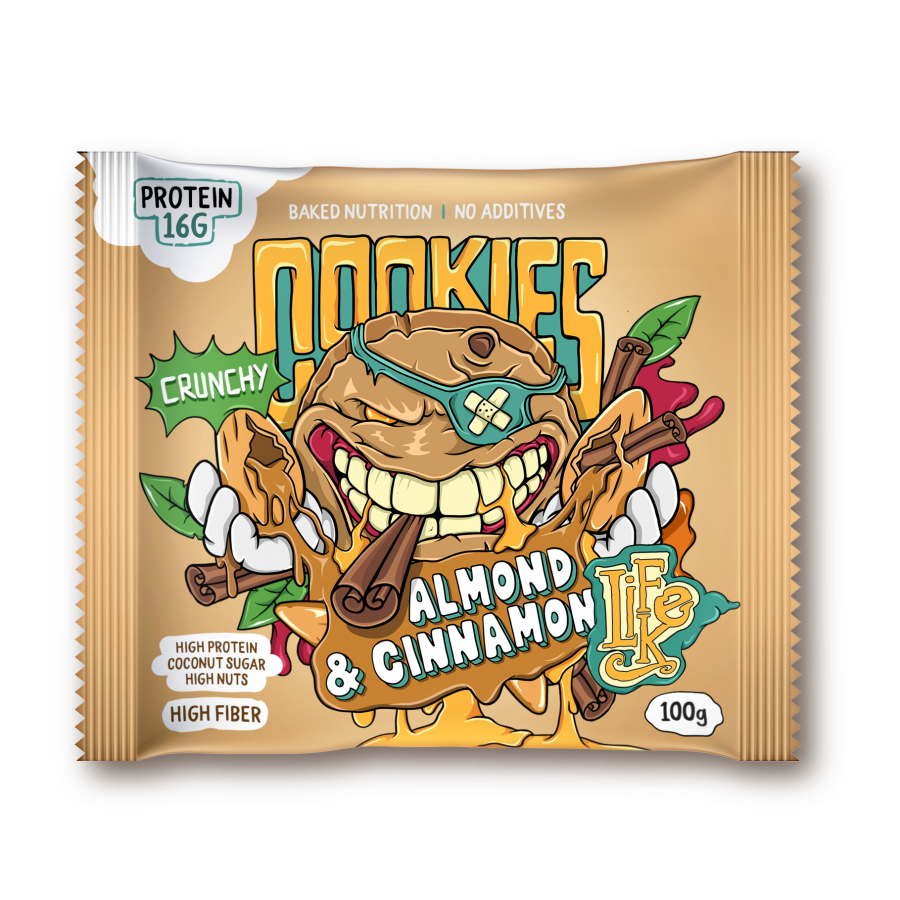 Levně LIFELIKE Cookies Almond cinnamon 100g