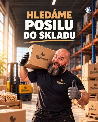 📢 POZOR, POZOR, HLEDÁME POSILU! 📢 Do našeho týmu hledáme SKLADNÍKA / SKLADNICI na HPP 💪🥜 Pokud se nebojíš práce, jsi...