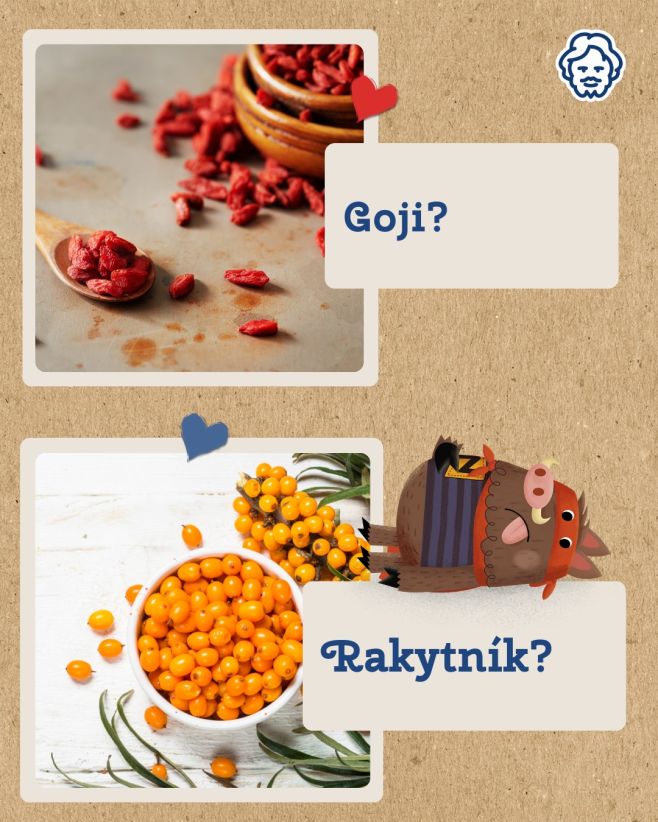 Můj vnitřní boj. 🟠🔴 Rakytník – kyselý, poctivý, takový ten „severský parťák“. Goji – sladší, jemná, nenápadná… a pak...