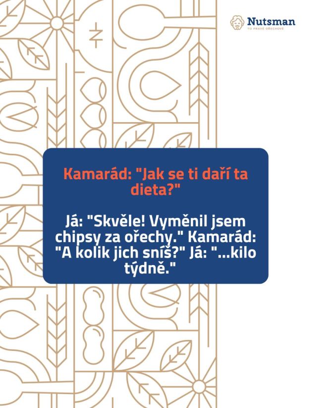 🌰 Vtip dne! 🌰 Doufáme, že jste se zasmáli stejně jako my! Mějte krásný den a nezapomeňte si dopřát něco zdravého a...