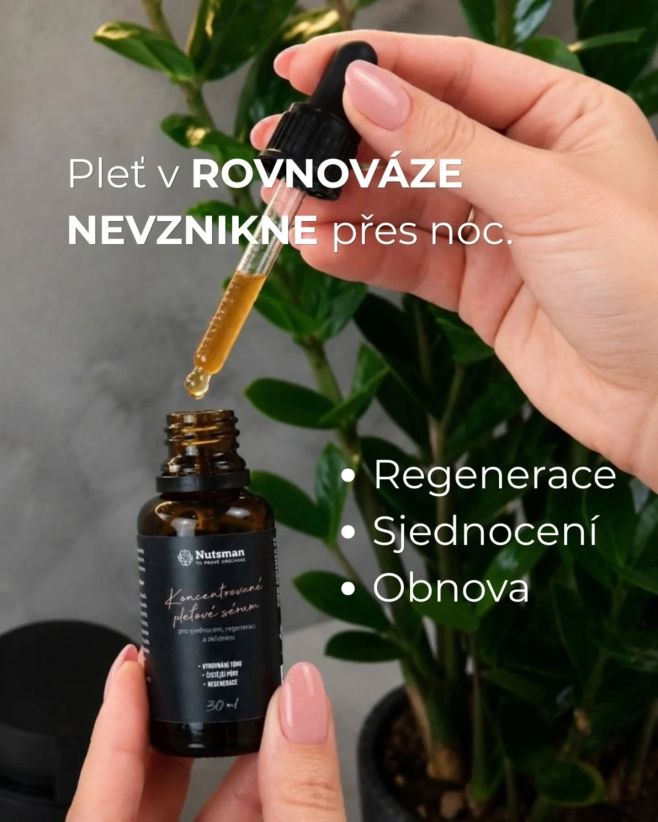 HUMIC by NUTSMAN Pleťové sérum 🌿 Někdy pleť nepotřebuje další vrstvu. Potřebuje rovnováhu. Právě proto vzniklo naše...