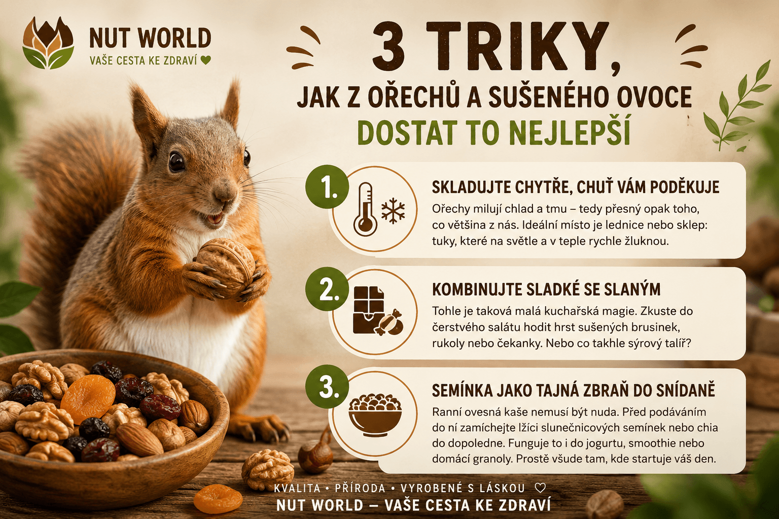 3 triky, jak z ořechů a sušeného ovoce vytěžit maximum