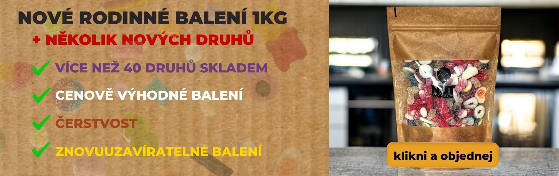 Nové 1kg želé