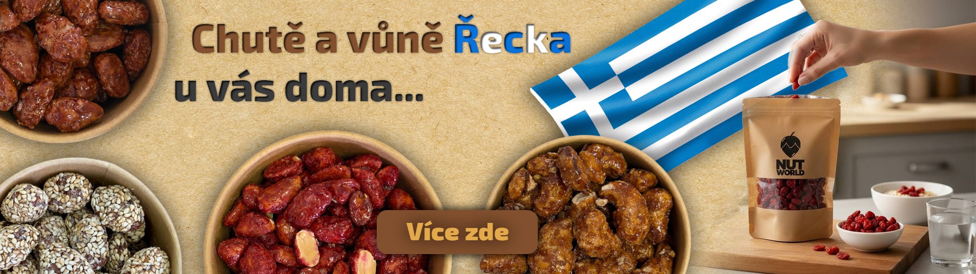 Řecké ořechy - chuť dovolené u vás doma