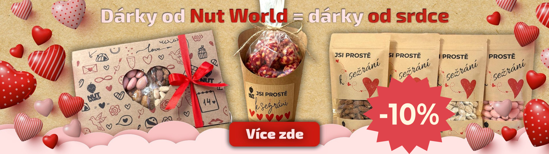 Valentýnské dárky od srdce