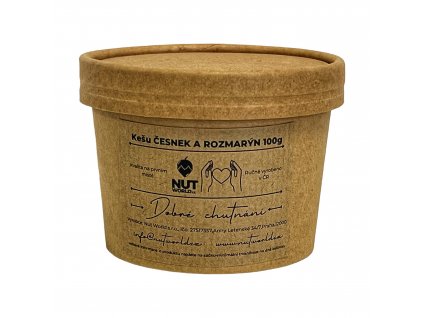Kešu ořechy česnek a rozmarýn v EKO kelímku 100g