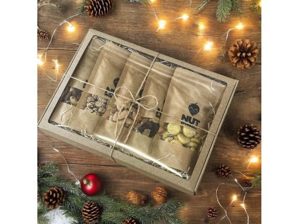 dárková ořechová krabička 5 x 100 g firemní dárek