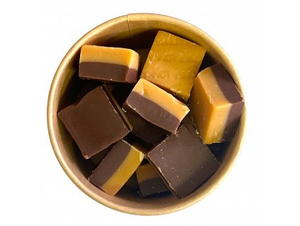 Karamelový fondán vanilka a čokoláda cukrovinky