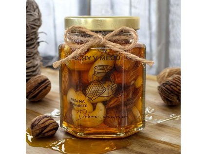 Ořechy v medu 130g průhledná life 2