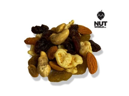 Směs Ořechů a rozinek s lupínky v čokoládě 500g nutworld