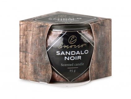 EMOCIO SKLO DEKOR 70X62 MM SANDALO NOIR, VONNÁ SVÍČKA nutworld