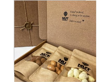 Dárková krabička s pečetí SLADKÁ 3X100g nutworld