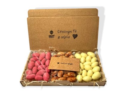 Dárková krabička 3x80g SLADKÁ ZAMILOVANÁ nutworld