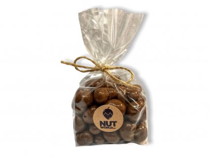 Kešu v MLÉČNÉ ČOKOLÁDĚ A v celofánu 200g nutworld