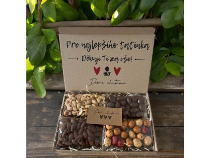 Dárková krabice PRO TATÍNKA 4X80g MIX nutworld