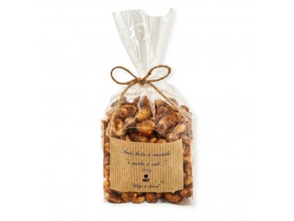 arašídy a kešu v celofánku 200g nutworldcz