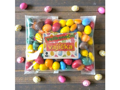 velikonoční vajička arašídy v barevne kruste darek pro male i velké velikonoce